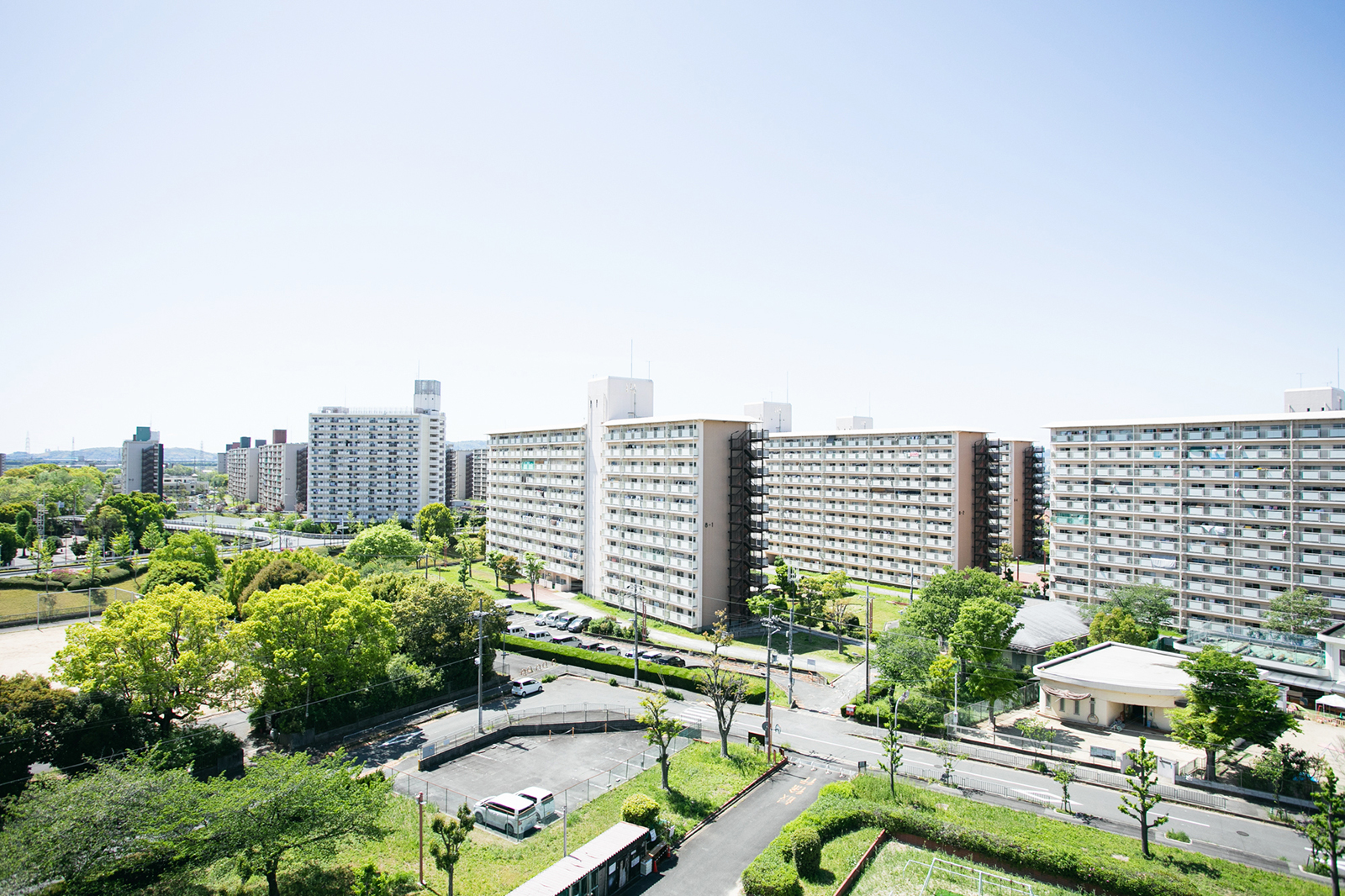京都府向島ニュータウンの風景