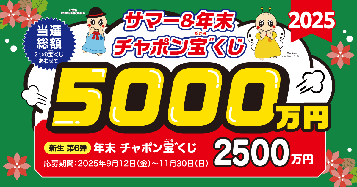 2025年 年末チャポン宝゛くじ